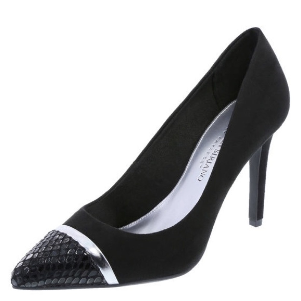 Christian Siriano Pointed Toe Snake Print Pump